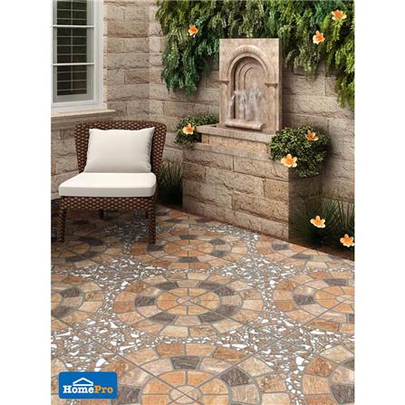 กระเบื้องพื้น 40x40 ซม. TARA บริดสโตน น้ำตาล 0.96 ตร.ม._4