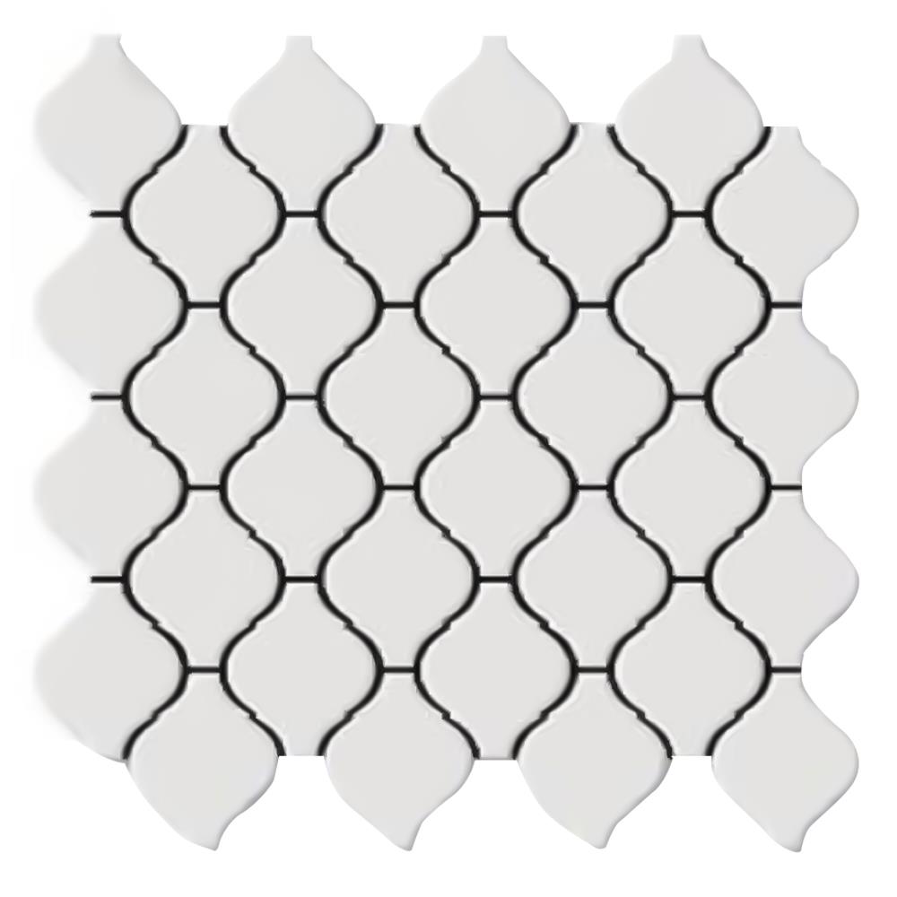 โมเสคพอร์ซเลน 29x25.2ซม.COTTO อาราเบสค์ ขาว PM