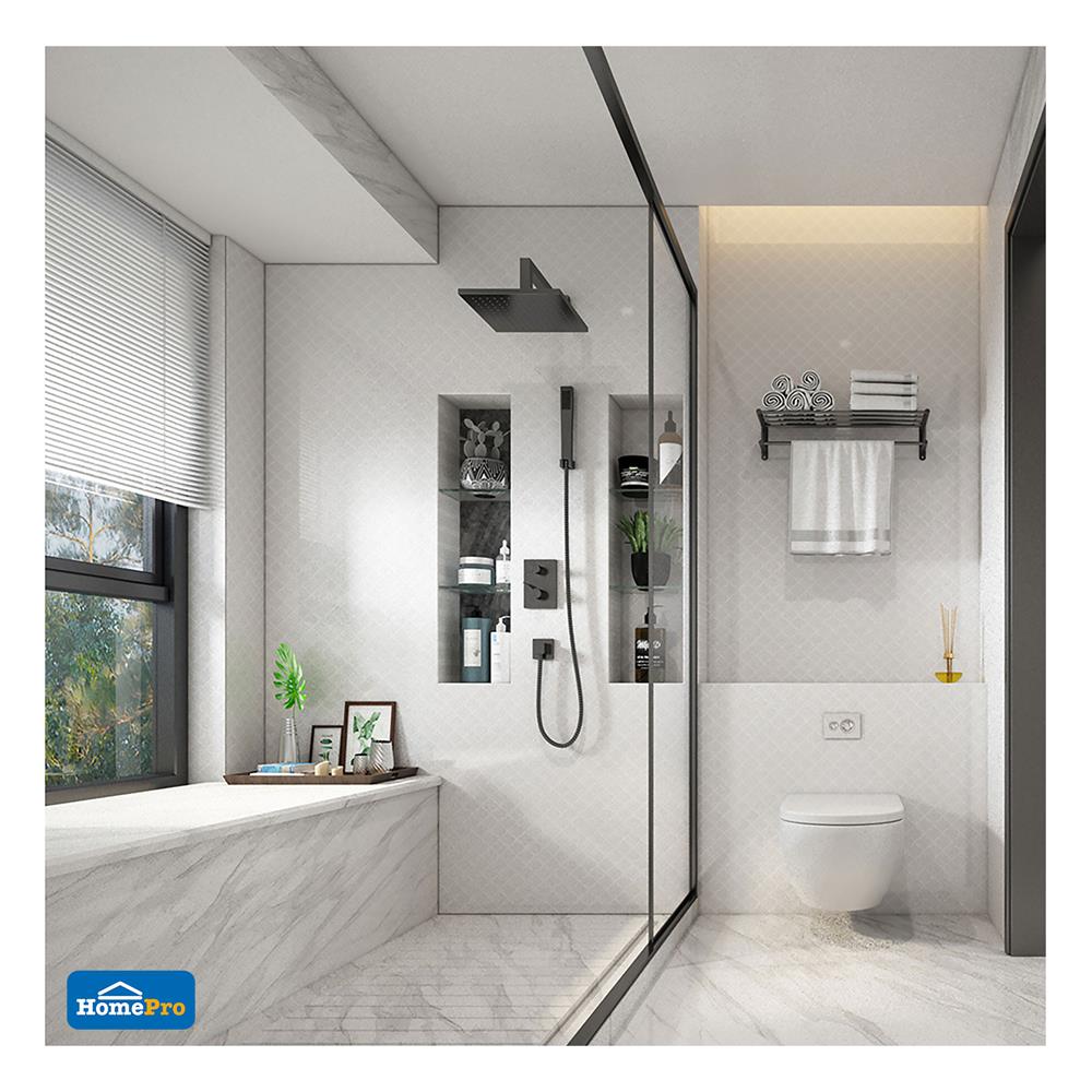 โมเสค 26.8x26 ซม. COTTO แลนเทอร์น ขาว PM