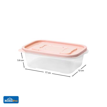 กล่องอาหาร KECH 9001  600 มล. สีชมพู แพ็ก 4 ชิ้น_6