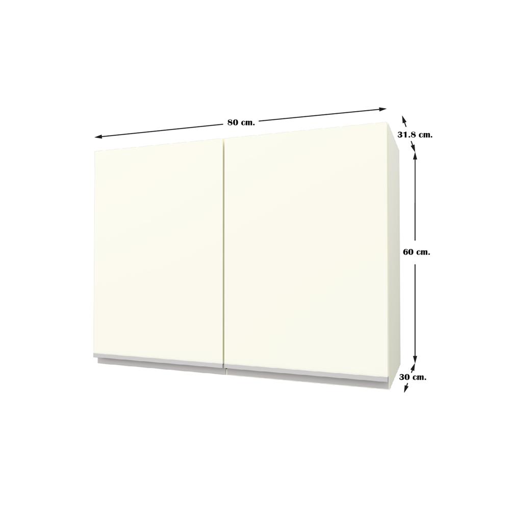 ตู้แขวนคู่ JUPITER ACADIA 80x60 ซม. สีขาว