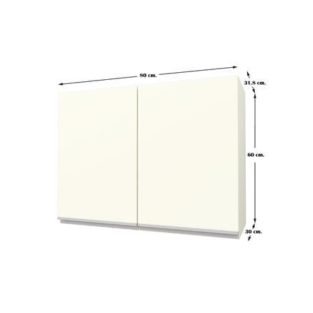 ตู้แขวนคู่ JUPITER ACADIA 80x60 ซม. สีขาว_2