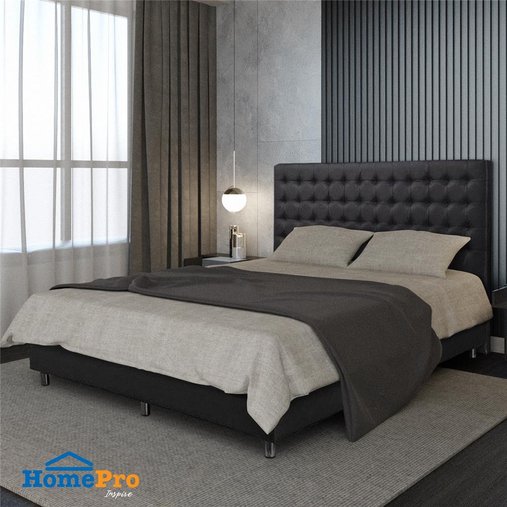 ฐานรองหัวเตียง 6 ฟุต HOME LIVING STYLE BERLIN สีดำ