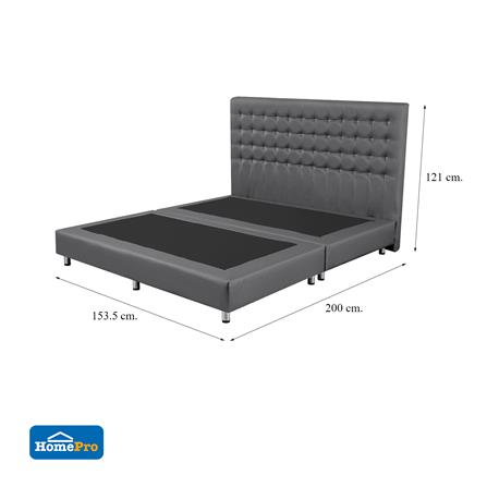 ฐานรองหัวเตียง 5 ฟุต HOME LIVING STYLE BERLIN สีเทาเข้ม_6