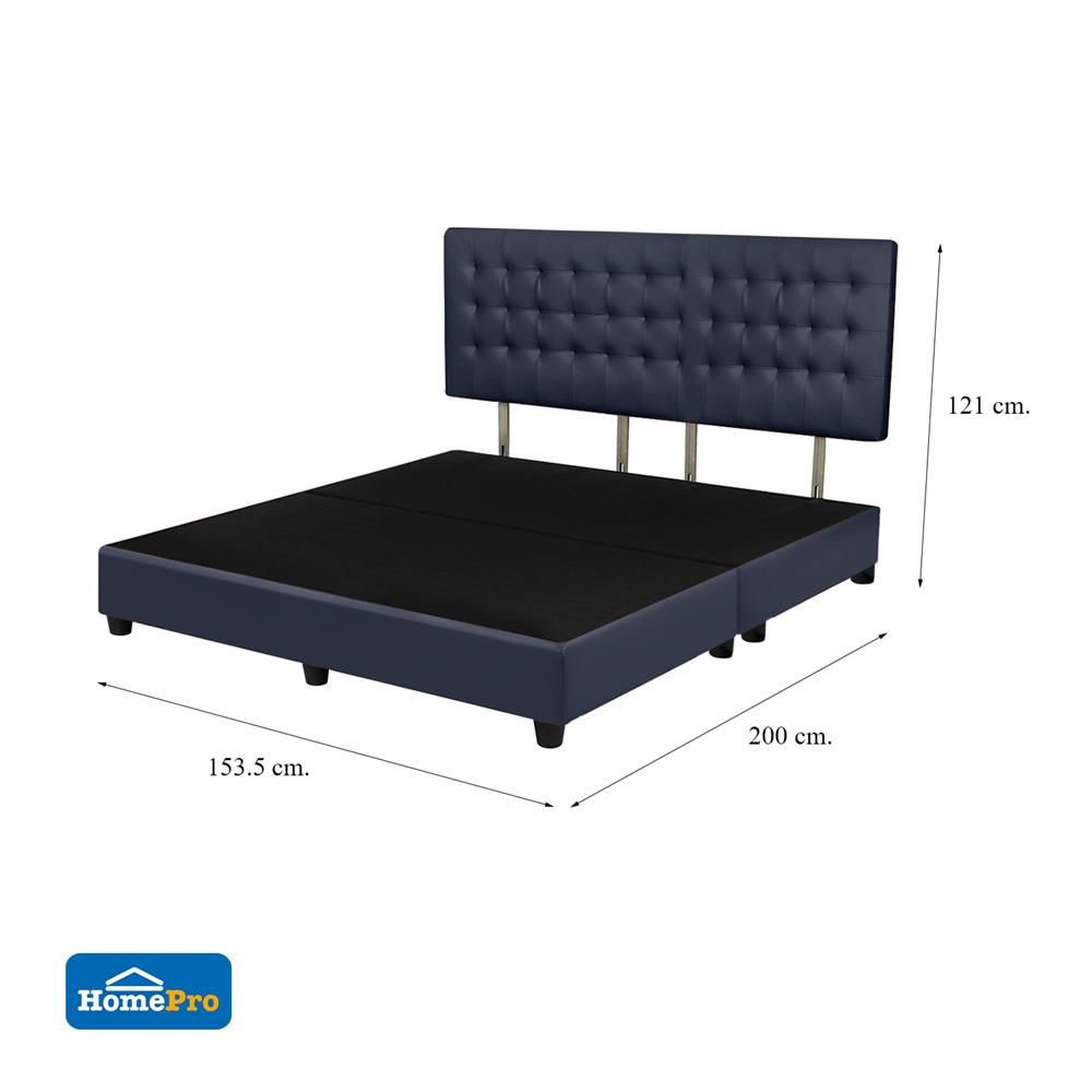 ฐานรองหัวเตียง 5 ฟุต HOME LIVING STYLE MUNICH สีกรมท่า