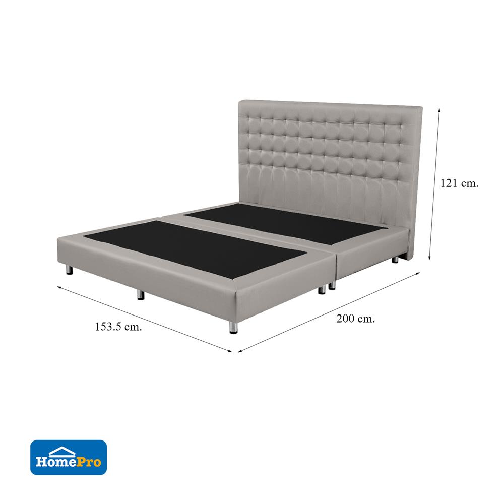 ฐานรองหัวเตียง 5 ฟุต HOME LIVING STYLE BERLIN สีเทาอ่อน