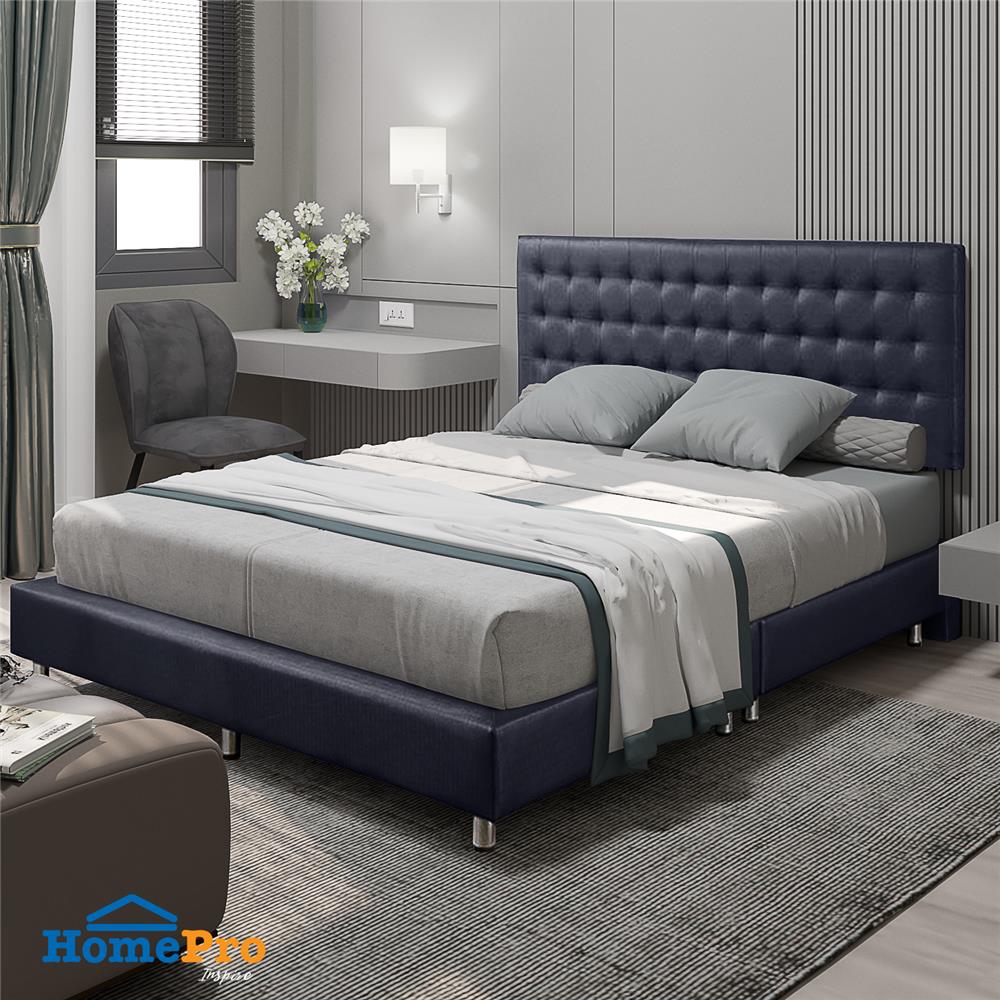 ฐานรองหัวเตียง 6 ฟุต HOME LIVING STYLE MUNICH สีกรมท่า