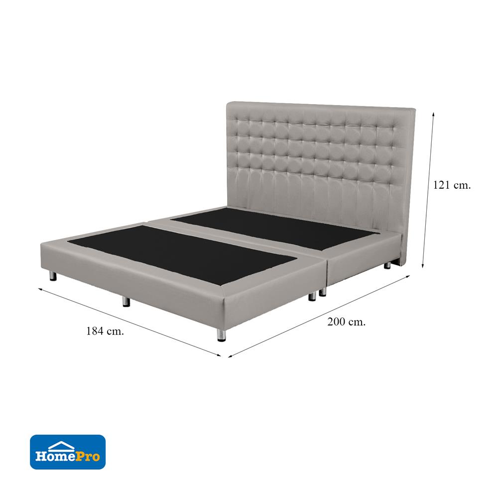 ฐานรองหัวเตียง 6 ฟุต HOME LIVING STYLE BERLIN สีเทาอ่อน
