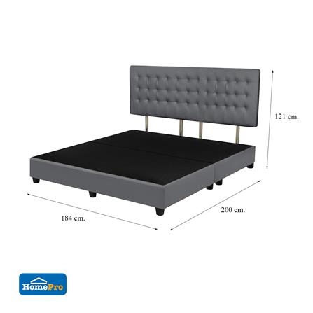 ฐานรองหัวเตียง 6 ฟุต HOME LIVING STYLE MUNICH สีเทาเข้ม_7