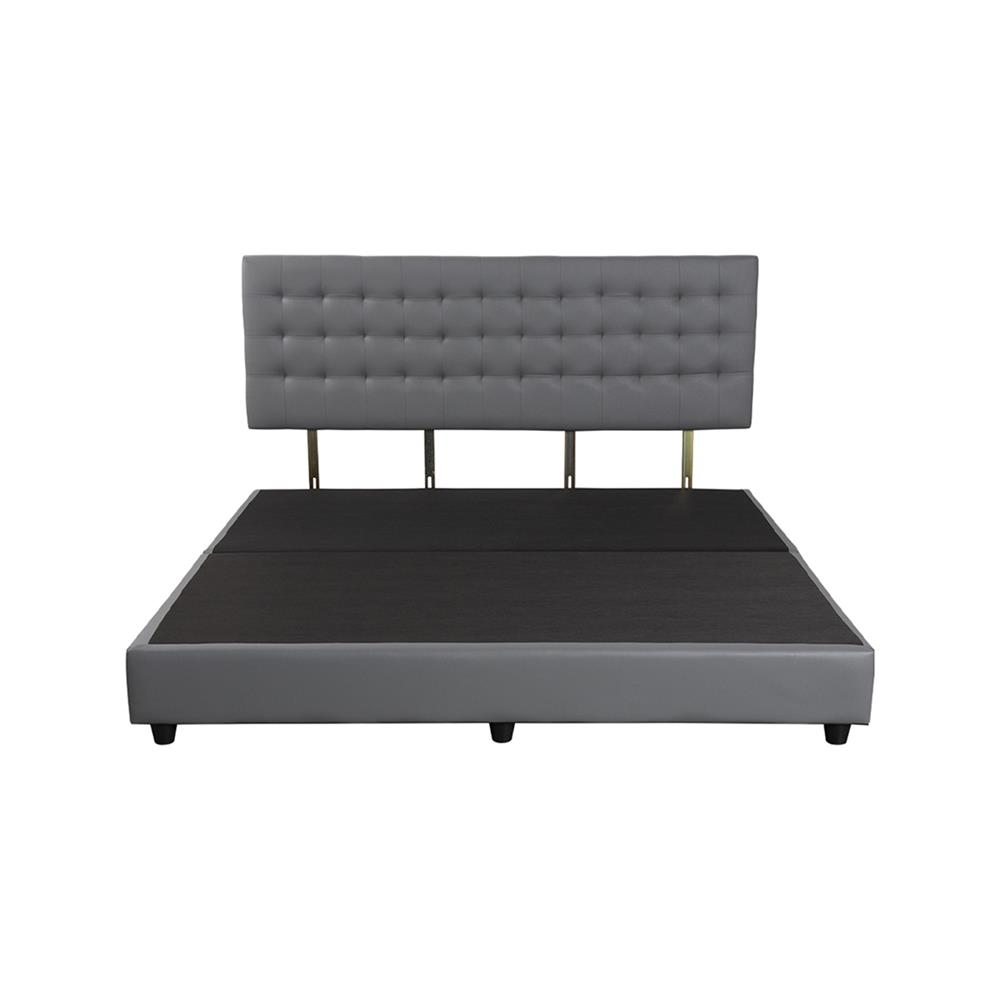 ฐานรองหัวเตียง 5 ฟุต HOME LIVING STYLE MUNICH สีเทาเข้ม