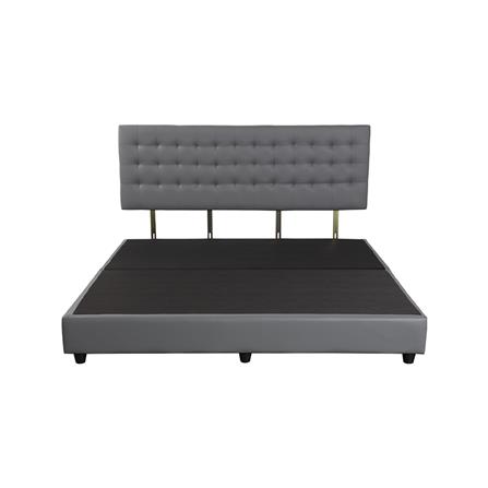 ฐานรองหัวเตียง 5 ฟุต HOME LIVING STYLE MUNICH สีเทาเข้ม_1