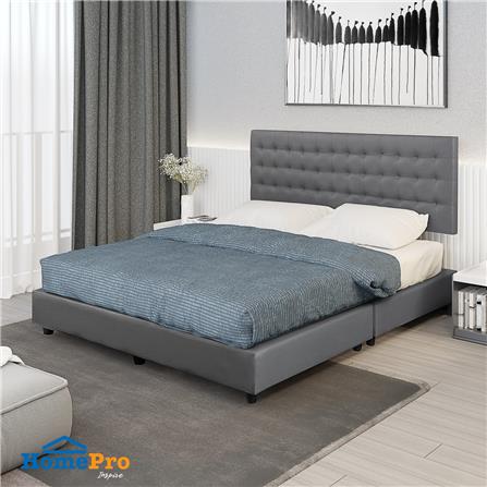 ฐานรองหัวเตียง 5 ฟุต HOME LIVING STYLE MUNICH สีเทาเข้ม_5