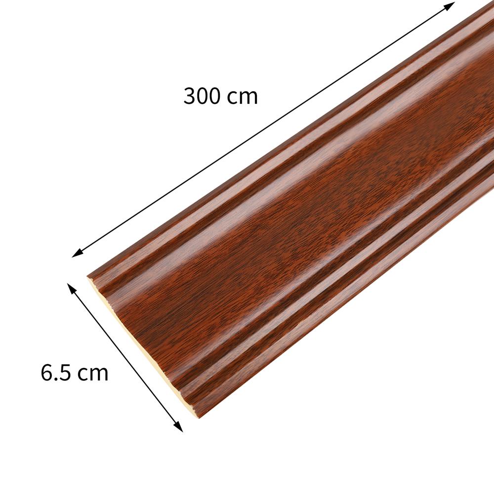 บัวฝ้าPS CROBERN-2401 6.5x300x1 ซม. สีมะค่า