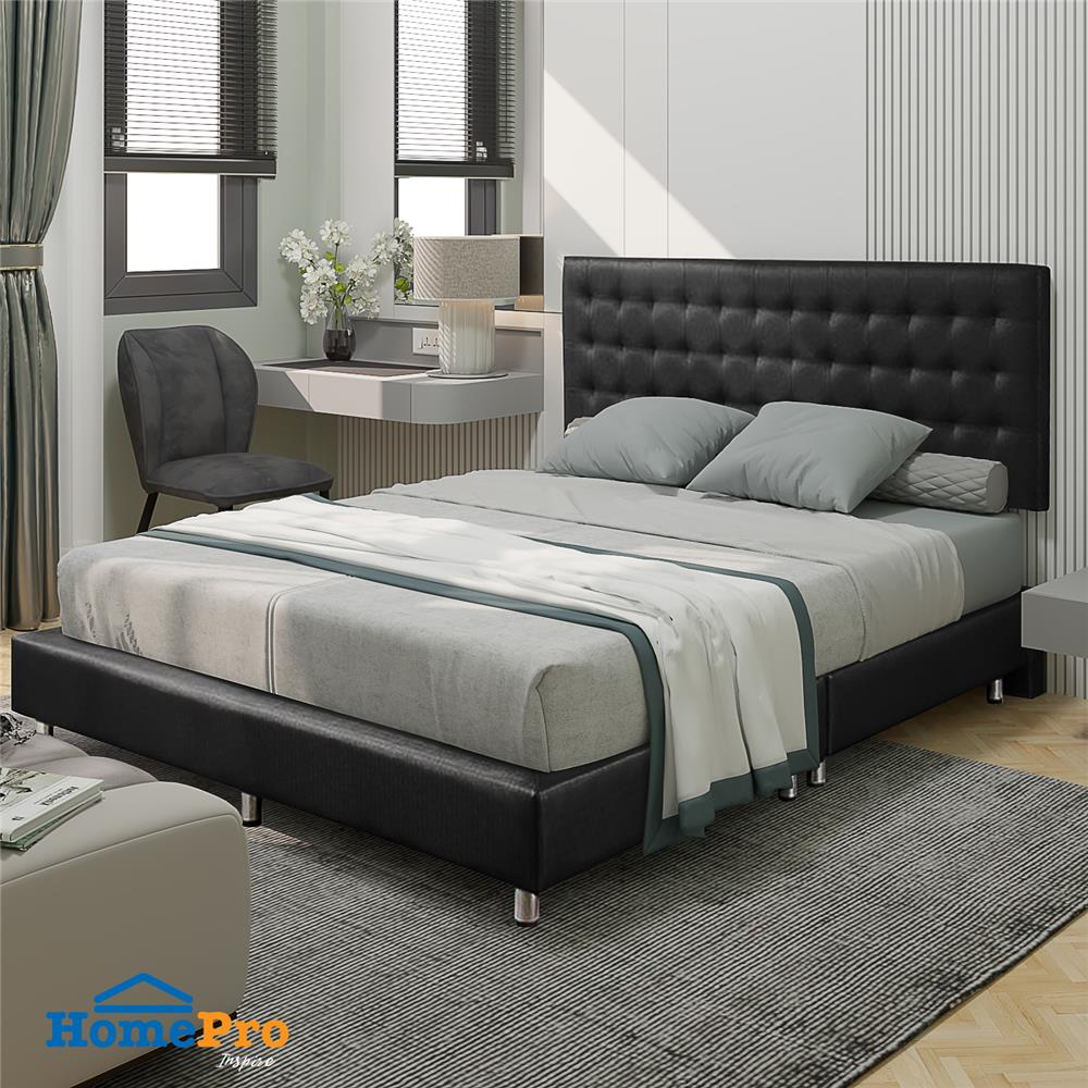 ฐานรองหัวเตียง 6 ฟุต HOME LIVING STYLE MUNICH สีดำ