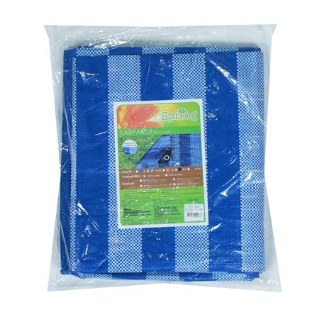 ผ้าใบรุ่นประหยัด SPRING 3X4 ม. สีฟ้า-ขาว_1