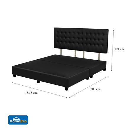 ฐานรองหัวเตียง 5 ฟุต HOME LIVING STYLE MUNICH สีดำ_7