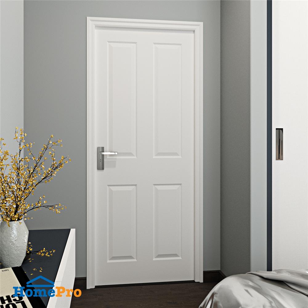 ประตูภายใน HDF AZLE ศรีวิชัย 4 ลูกฟัก 80X200 ซม. สีรองพื้น