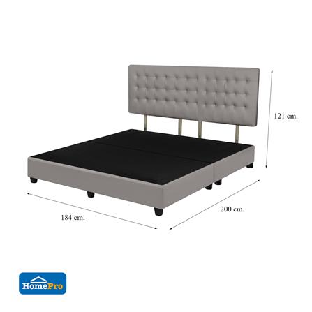 ฐานรองหัวเตียง 6 ฟุต HOME LIVING STYLE MUNICH สีเทาอ่อน_7