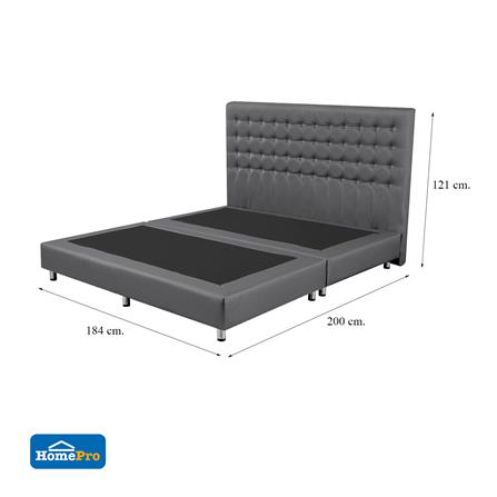 ฐานรองหัวเตียง 6 ฟุต HOME LIVING STYLE BERLIN สีเทาเข้ม_6