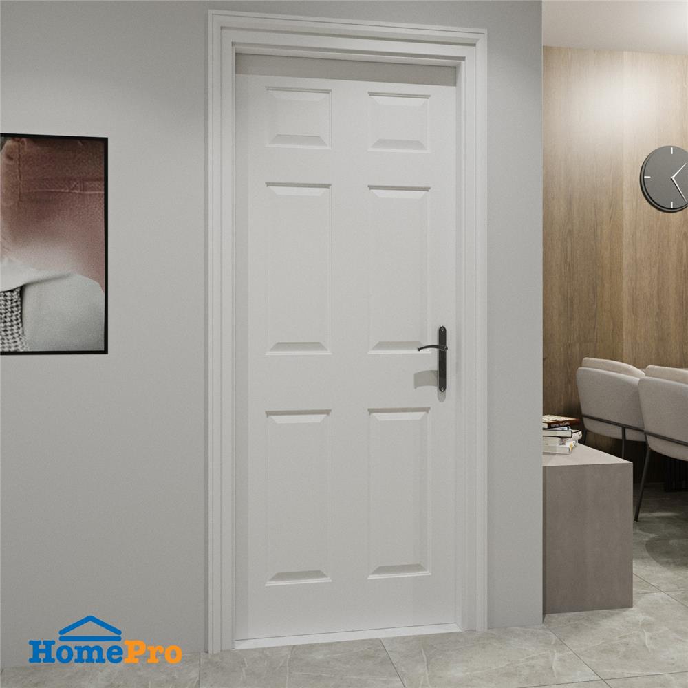ประตูภายใน HDF AZLE ลานนา 6 ลูกฟัก 80X200 ซม. สีรองพื้น