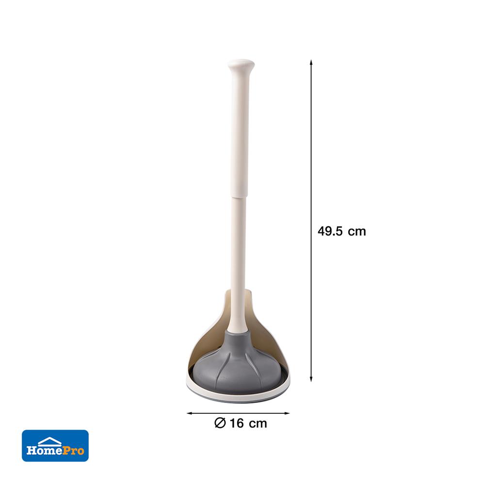 ยางปั๊มแก้ท่อตันพร้อมฐาน ACCO NAMI สีขาว