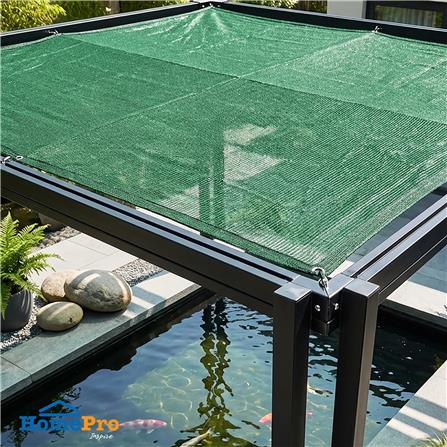 สแลนม้วนกรองแสง 80 เปอร์เซ็นต์ ทอ 3 เข็ม SPRING 2 ม.X50 หลา สีเขียว_4