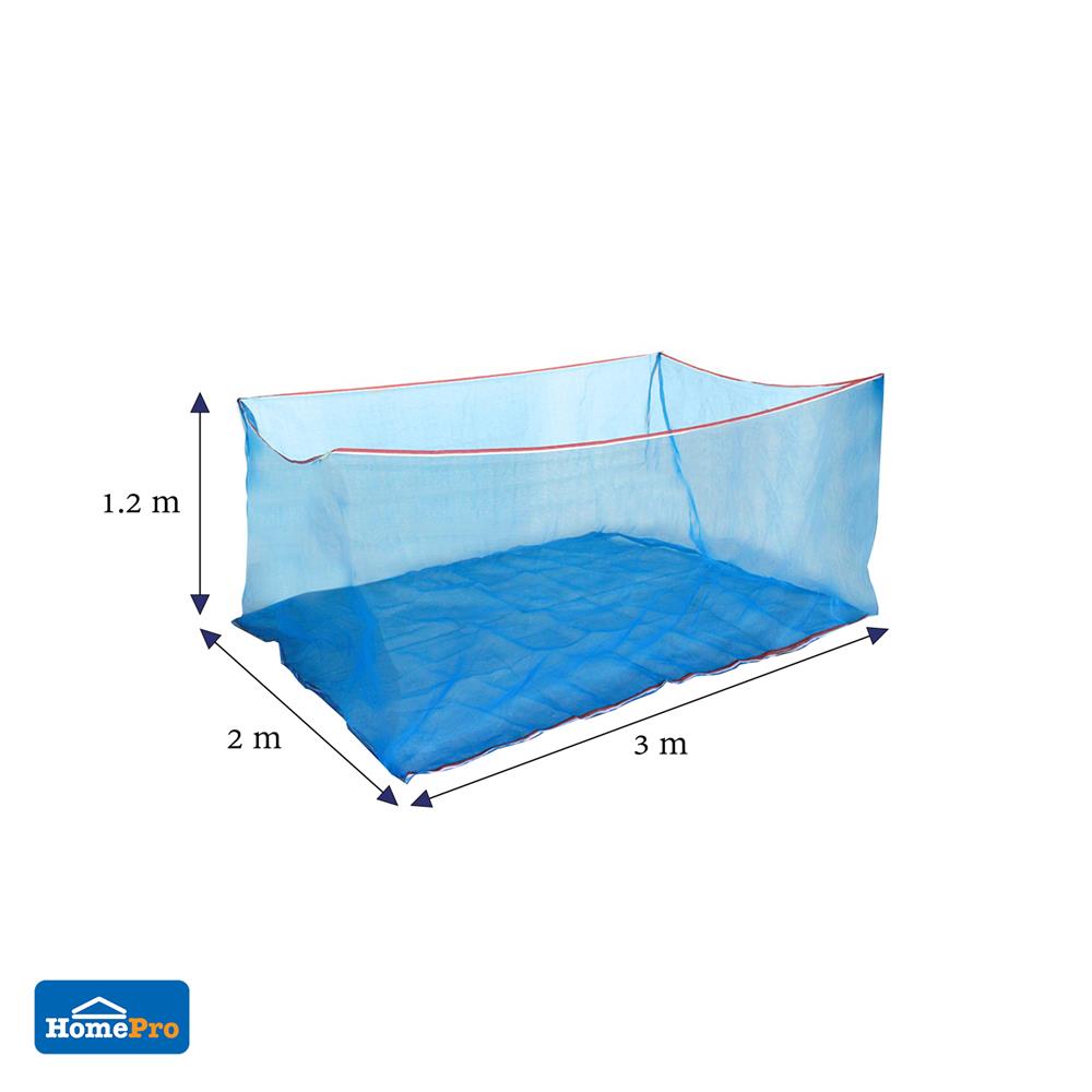 กระชังปลาไนลอน SPRING 1.2X2X3ม. สีฟ้า