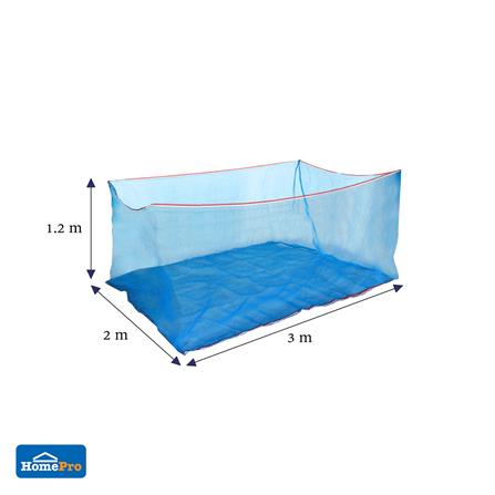 กระชังปลาไนลอน SPRING 1.2X2X3ม. สีฟ้า_4