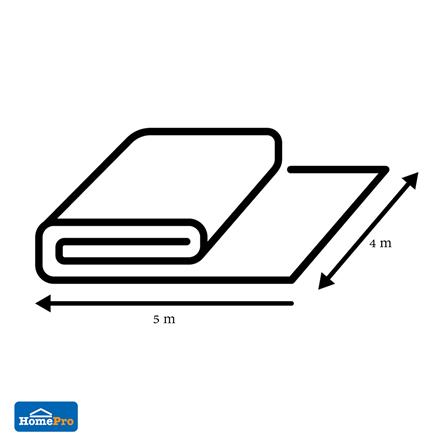 ผ้าใบรุ่นประหยัด SPRING 4X5 ม. สีอิฐ_3