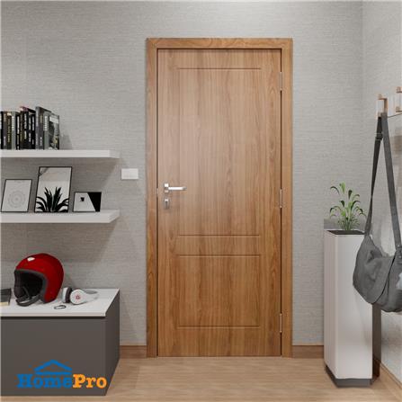 ประตูภายใน HDF AZLE 2 ลูกฟัก 80X200 ซม. สีน้ำตาล_3