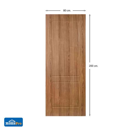 ประตูภายใน HDF AZLE 2 ลูกฟัก 80X200 ซม. สีน้ำตาล_5