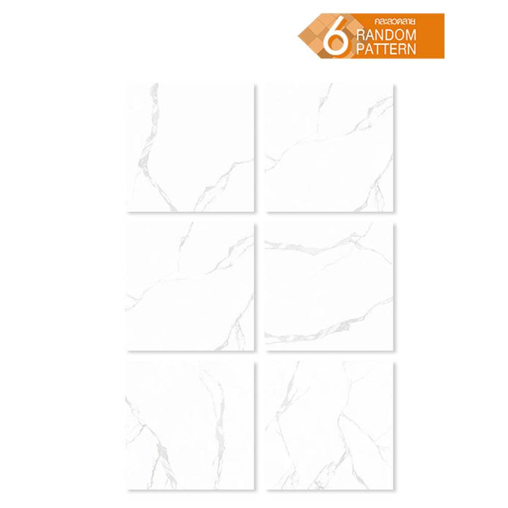กระเบื้องพื้นพอร์ซเลน 60x60 ซม. CERGRES โอเชี่ยน ไวท์ (AM) A 1.44M2