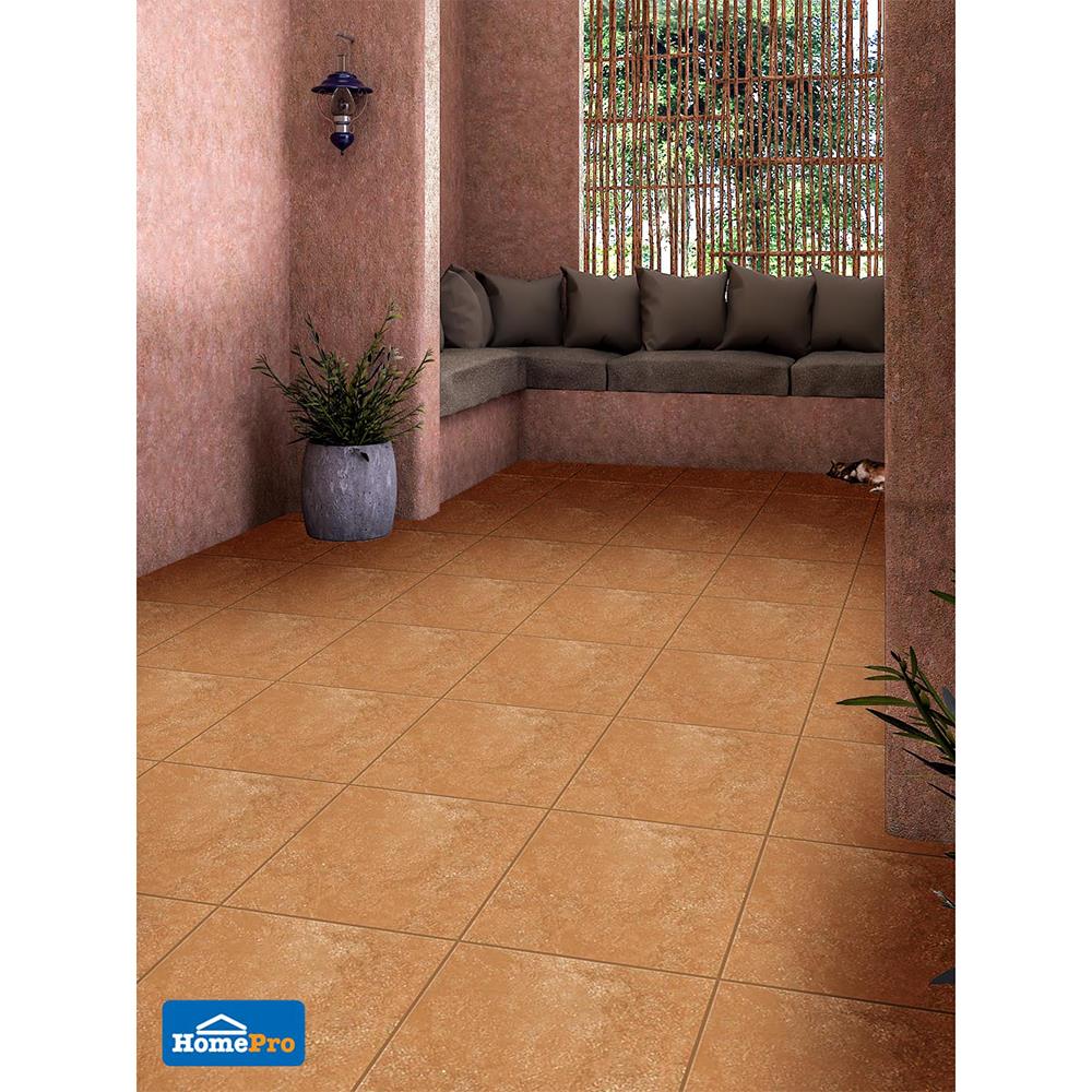 กระเบื้องพื้นพอร์ซเลน  16x16 นิ้ว COTTO ทาทูอิน เทอราคอตต้า PM 0.96M2