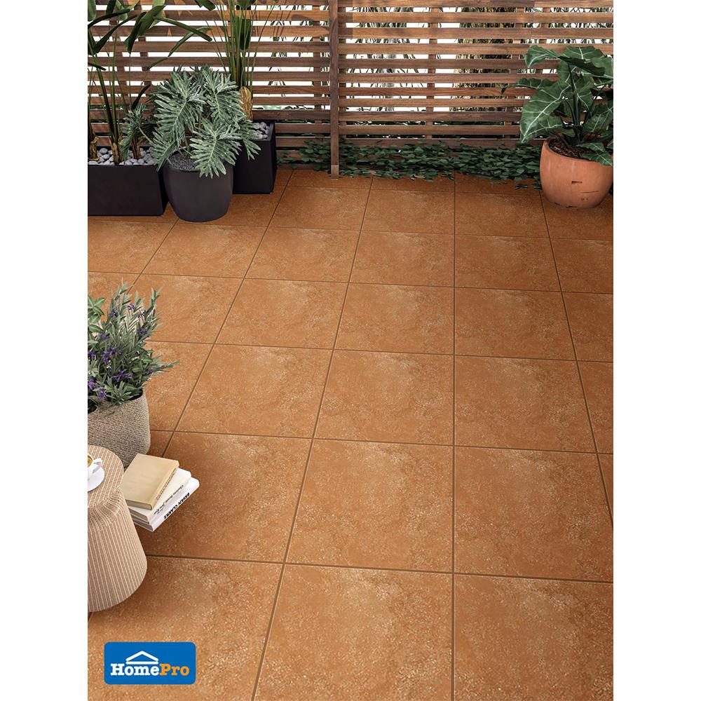 กระเบื้องพื้นพอร์ซเลน  16x16 นิ้ว COTTO ทาทูอิน เทอราคอตต้า PM 0.96M2