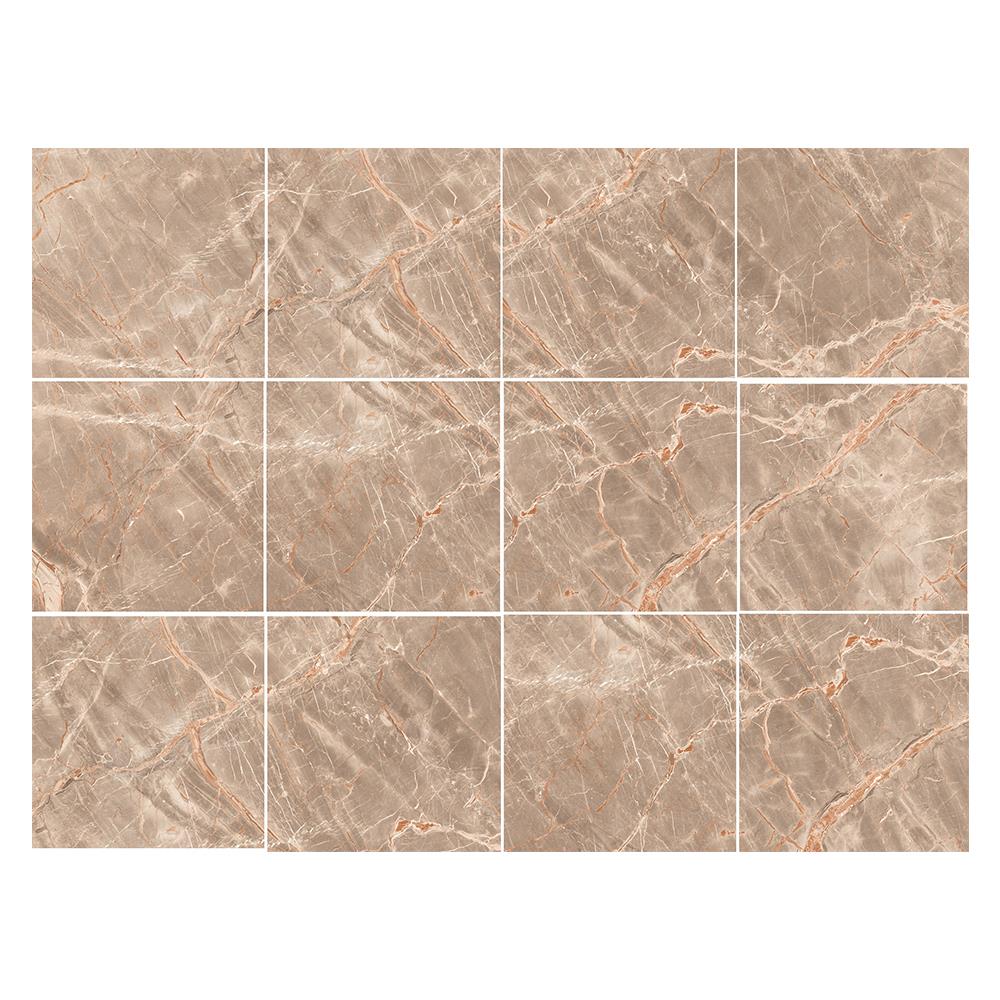 กระเบื้องพื้นพอร์ซเลน 60x60 ซม. TARA โรซาริค บราวน์ 1.44M2