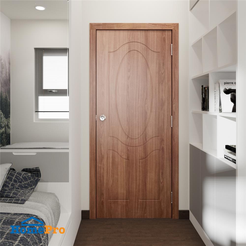 ประตูภายใน HDF AZLE 3 ลูกฟัก 80X200 ซม. สีน้ำตาล