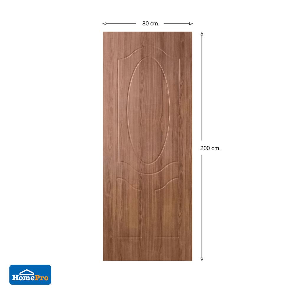 ประตูภายใน HDF AZLE 3 ลูกฟัก 80X200 ซม. สีน้ำตาล