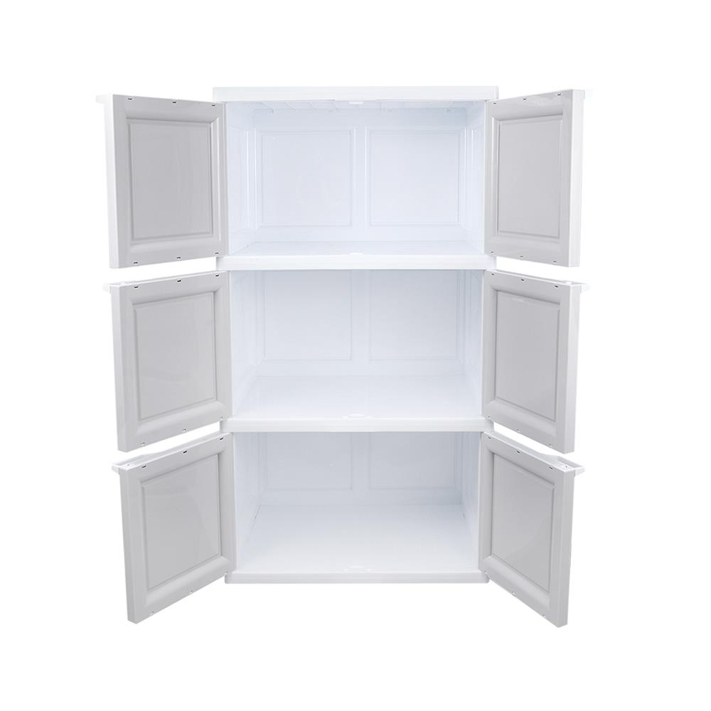 ตู้บานเปิด 3 ชั้น ME LIVING VID-3 70x50x121 ซม. สีเทา