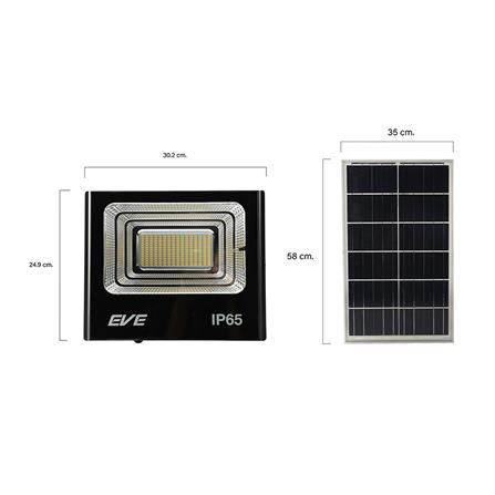 ไฟสปอทไลท์ SOLAR EVE 596139 100 วัตต์ WARMWHITE สีดำ_5