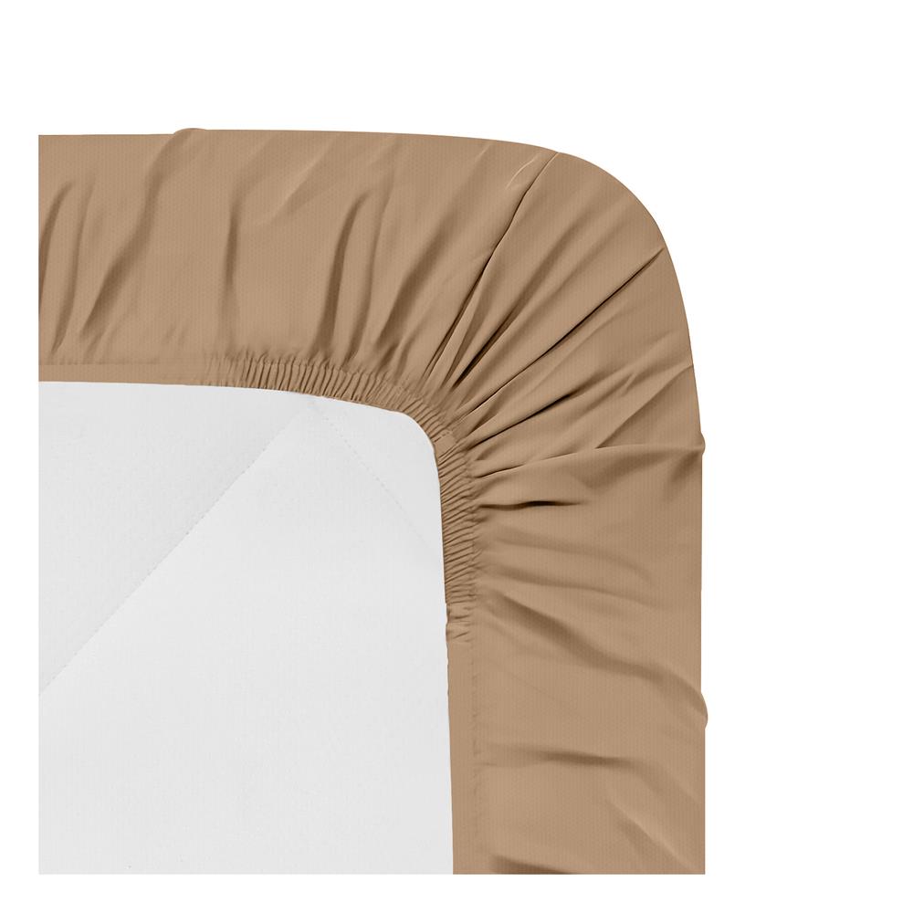 ชุดผ้าปูที่นอน 3.5 ฟุต 4 ชิ้น HOME LIVING STYLE CLINIC สีน้ำตาล