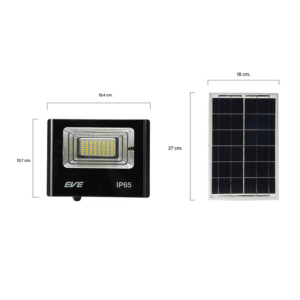 ไฟสปอทไลท์ SOLAR EVE 596108 10 วัตต์ WARMWHITE สีดำ