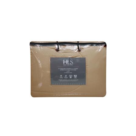 ชุดผ้าปูที่นอน 6 ฟุต 6 ชิ้น HOME LIVING STYLE CLINIC สีน้ำตาล_5