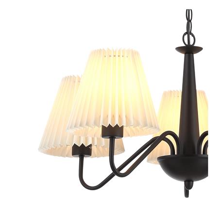 ไฟช่อ CARINI H10340-5 สีขาว/ดำ 5 หัว_2