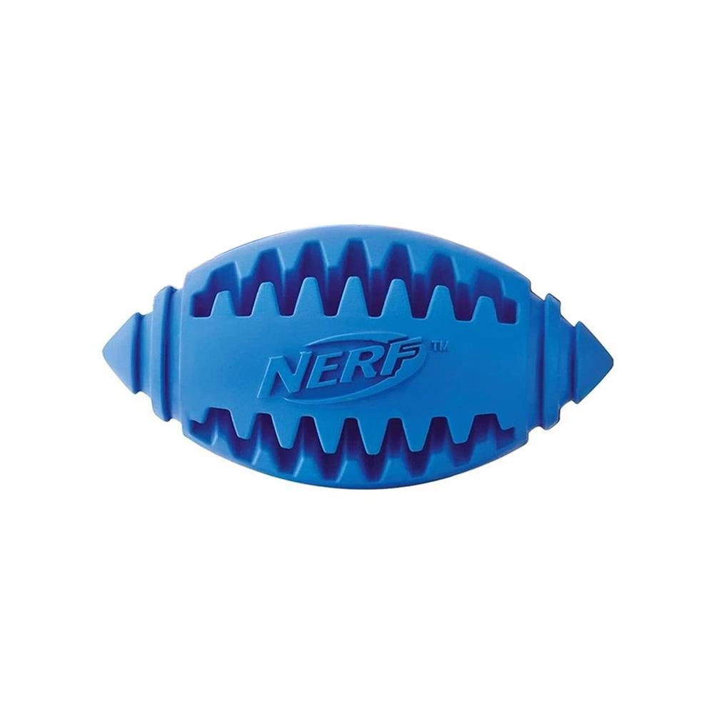 ของเล่นสุนัขฟุตบอลช่วยขัดฟัน NERF ไซซ์ M สีน้ำเงิน