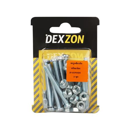 สกรูเกลียวมิลน็อต JP DEXZON 6X50 มม. 25 ตัว_1