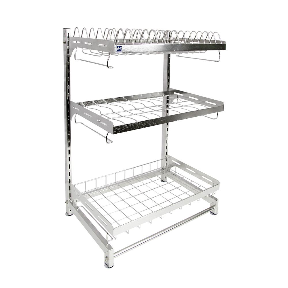 ชั้นคว่ำจานสเตนเลส 3 ชั้น HOMEST IC-008836