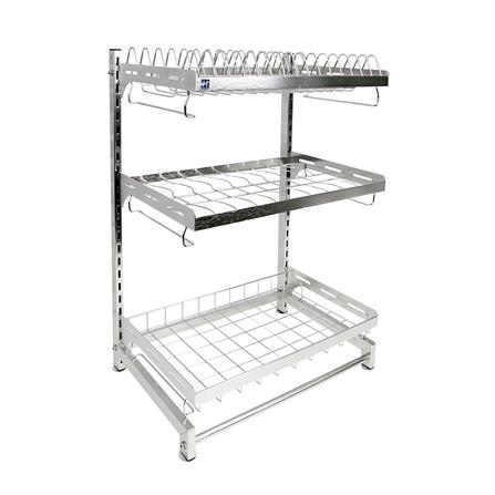 ชั้นคว่ำจานสเตนเลส 3 ชั้น HOMEST IC-008836