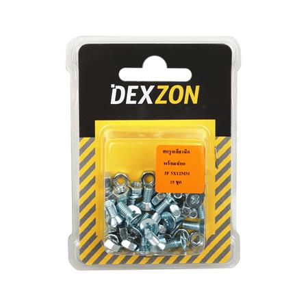 สกรูเกลียวมิลน็อต JF DEXZON 5X12 มม. 25 ตัว_1