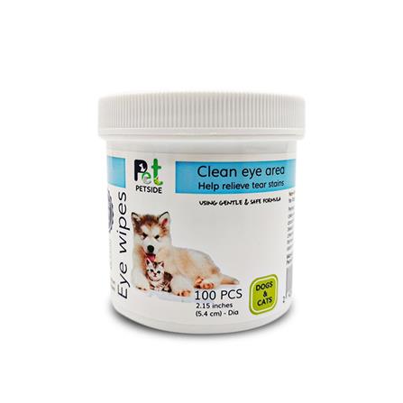 ผ้าเปียกทำความสะอาดตา PETSIDE แพ็ก 100 ชิ้น