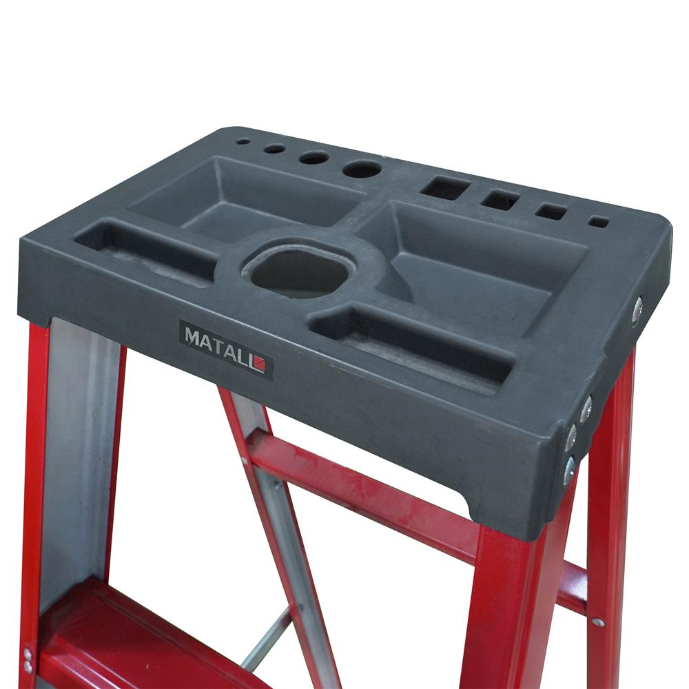 บันไดเคลือบสีแบบมีถาด MATALL 8 ขั้น